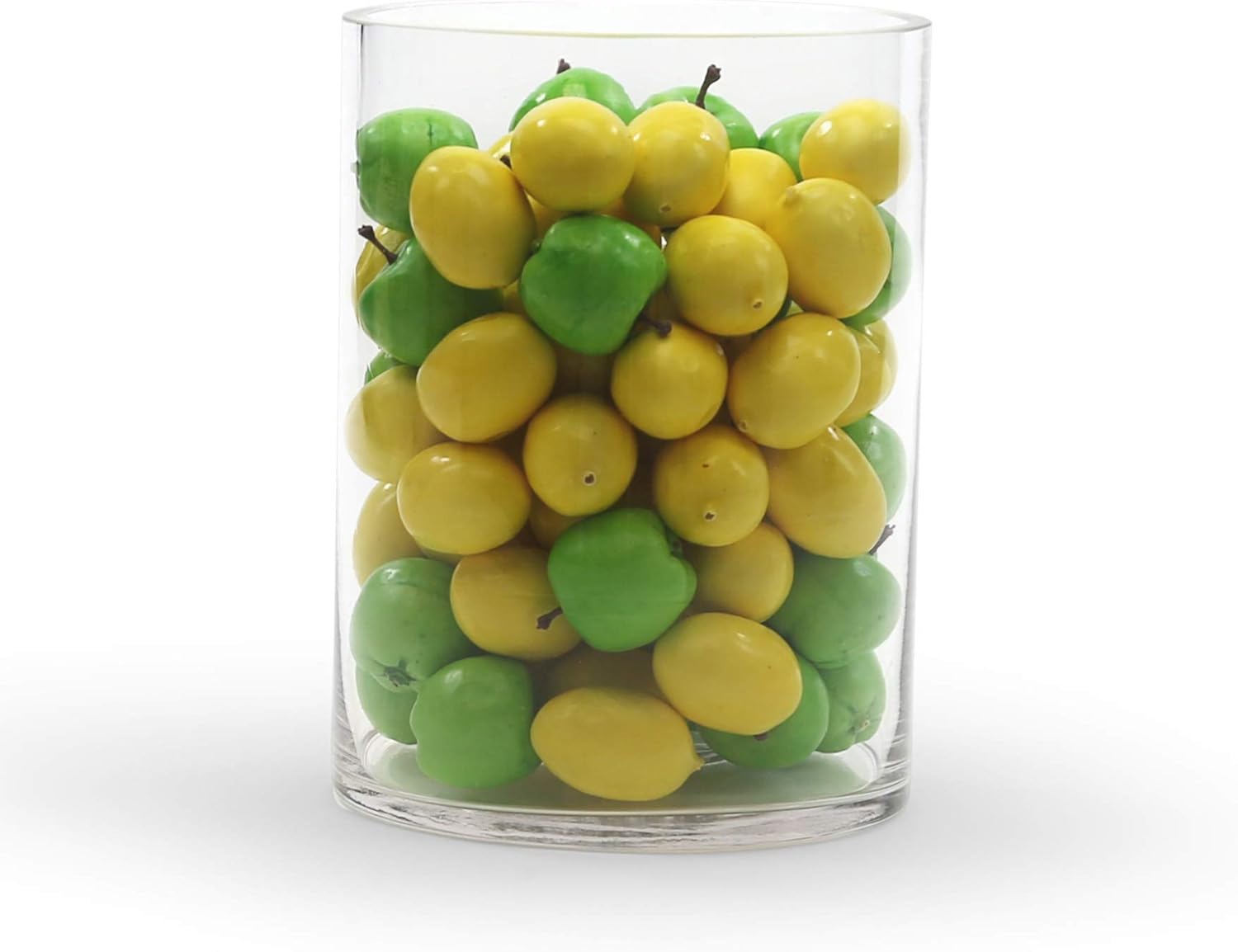 WGVI Quality Thick Cylinder Vase 6 x 8 Clear Glass Container for Wedding Centerpiece Decor Event Home Use