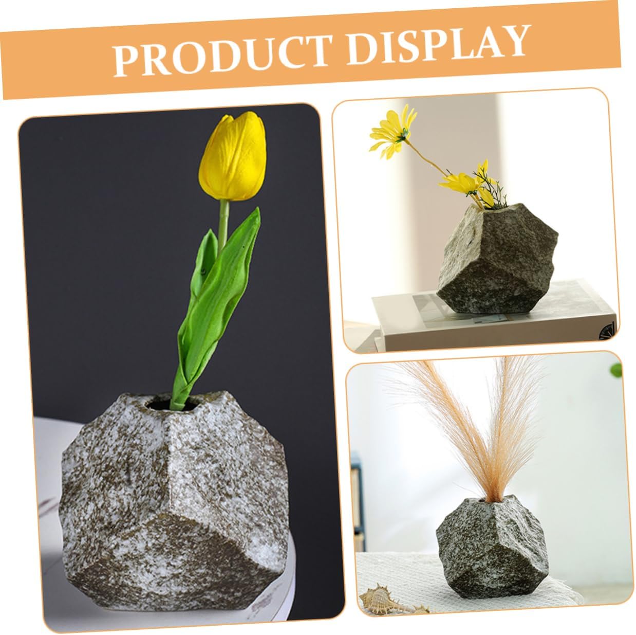 Modern Ceramic Flower Vase with Irregular Design