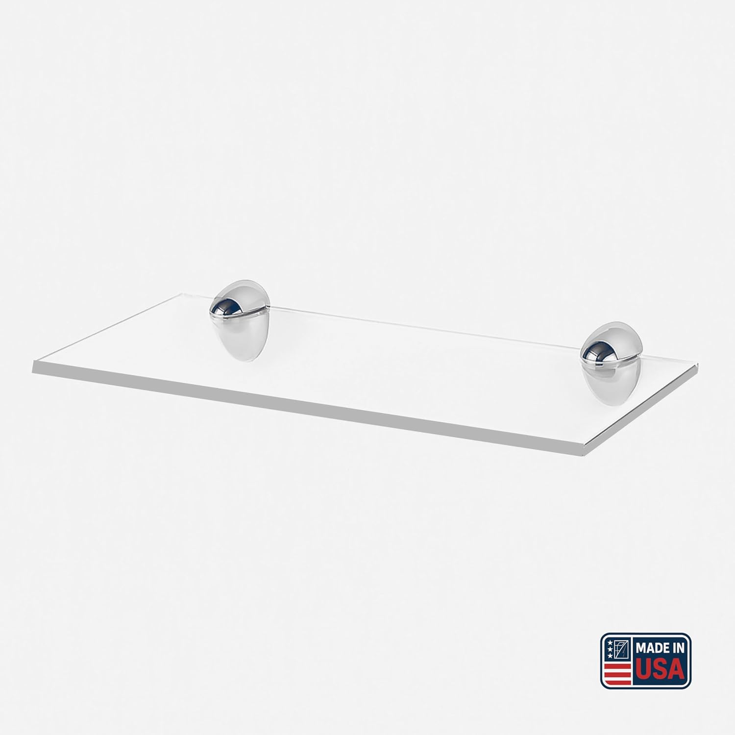 Clear Acrylic Floating Shelf 8x12 Inch by Yana