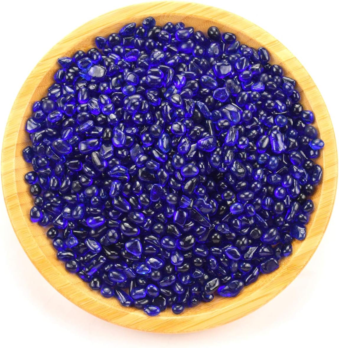 WAYBER Deep Blue Sea Glass Pebbles 1Lb Vase Filler
