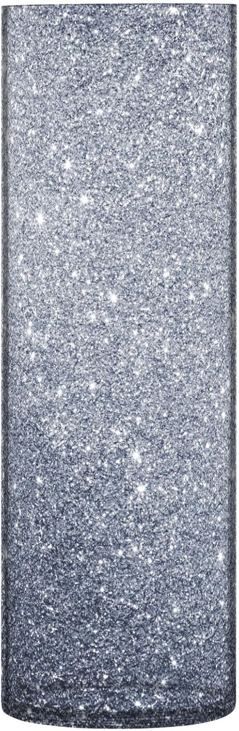 Grey Glitter Starry Plastic Candle Holder 118 x 39 Inch Modern Vase