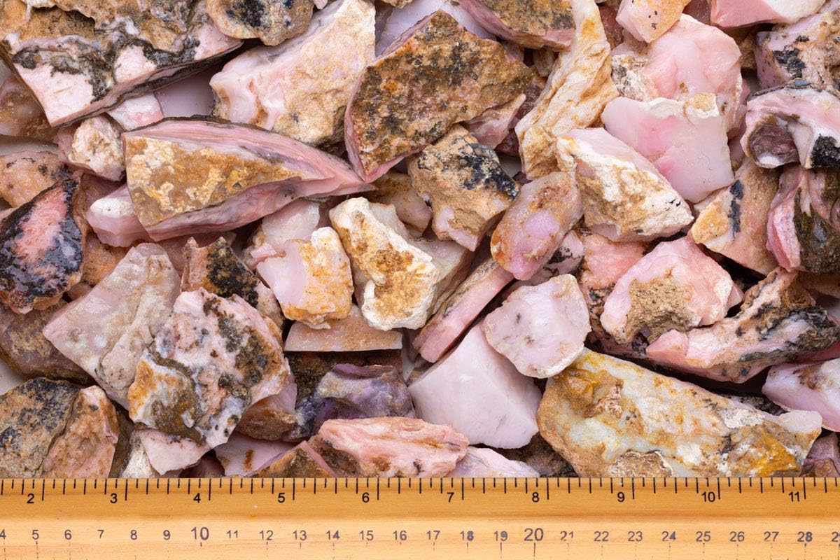 Fantasia Natural Pink Opal Rough Stones 12 lb from Peru 1
