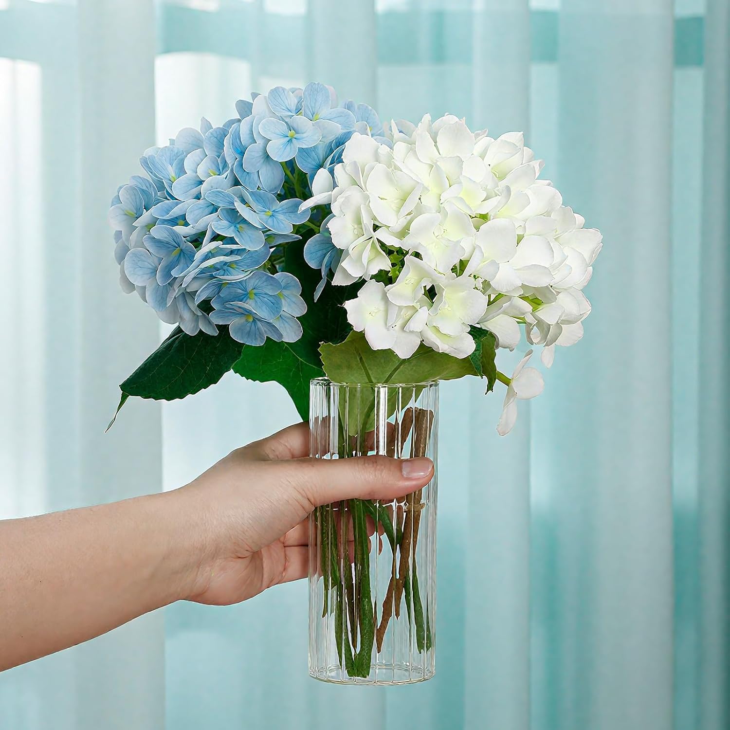 24 Pcs Clear Glass Cylinder Vases for Centerpieces and Decor