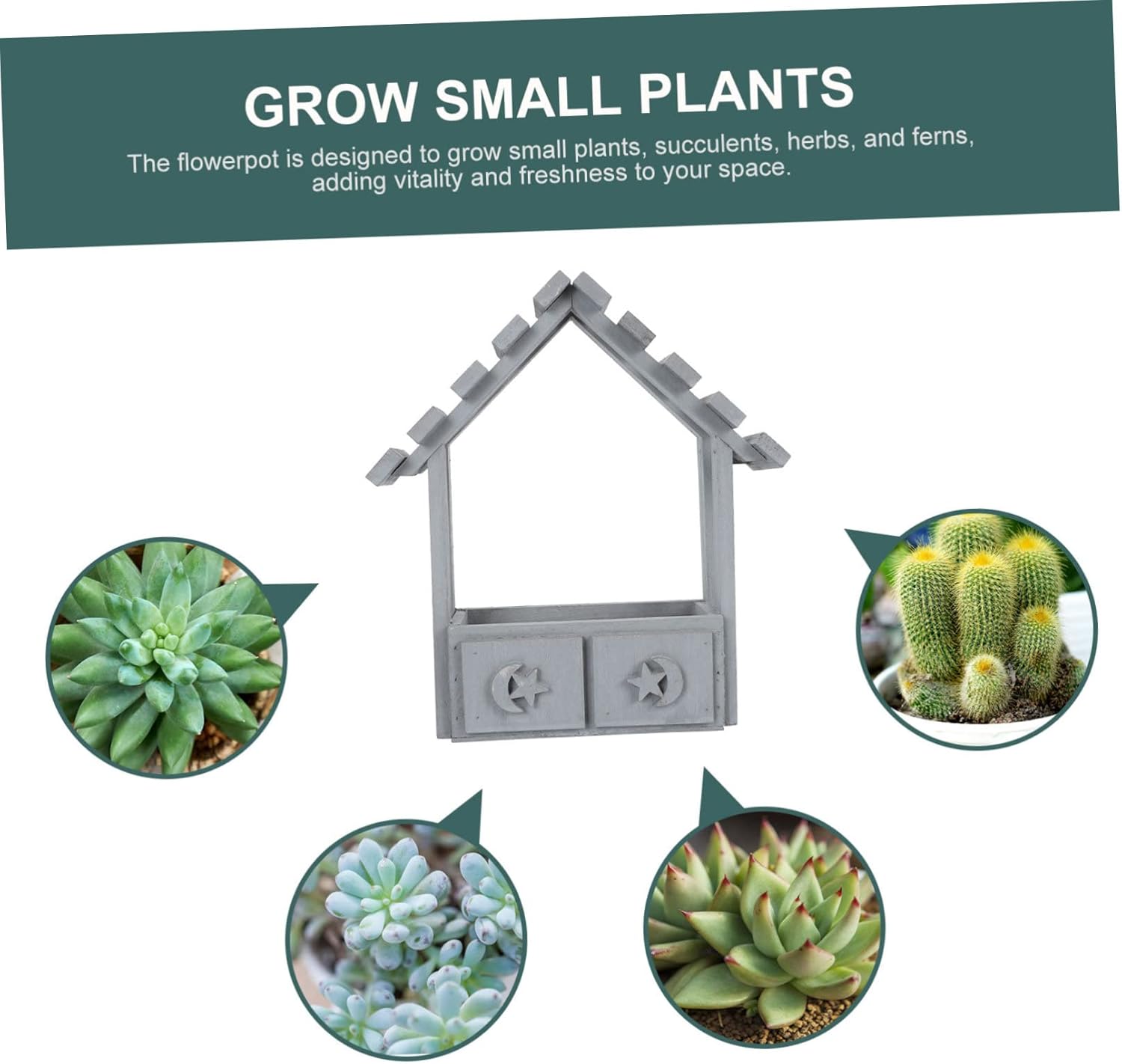 Chic Wooden Flower Pot for Dried Flowers Wall Hanging Decor