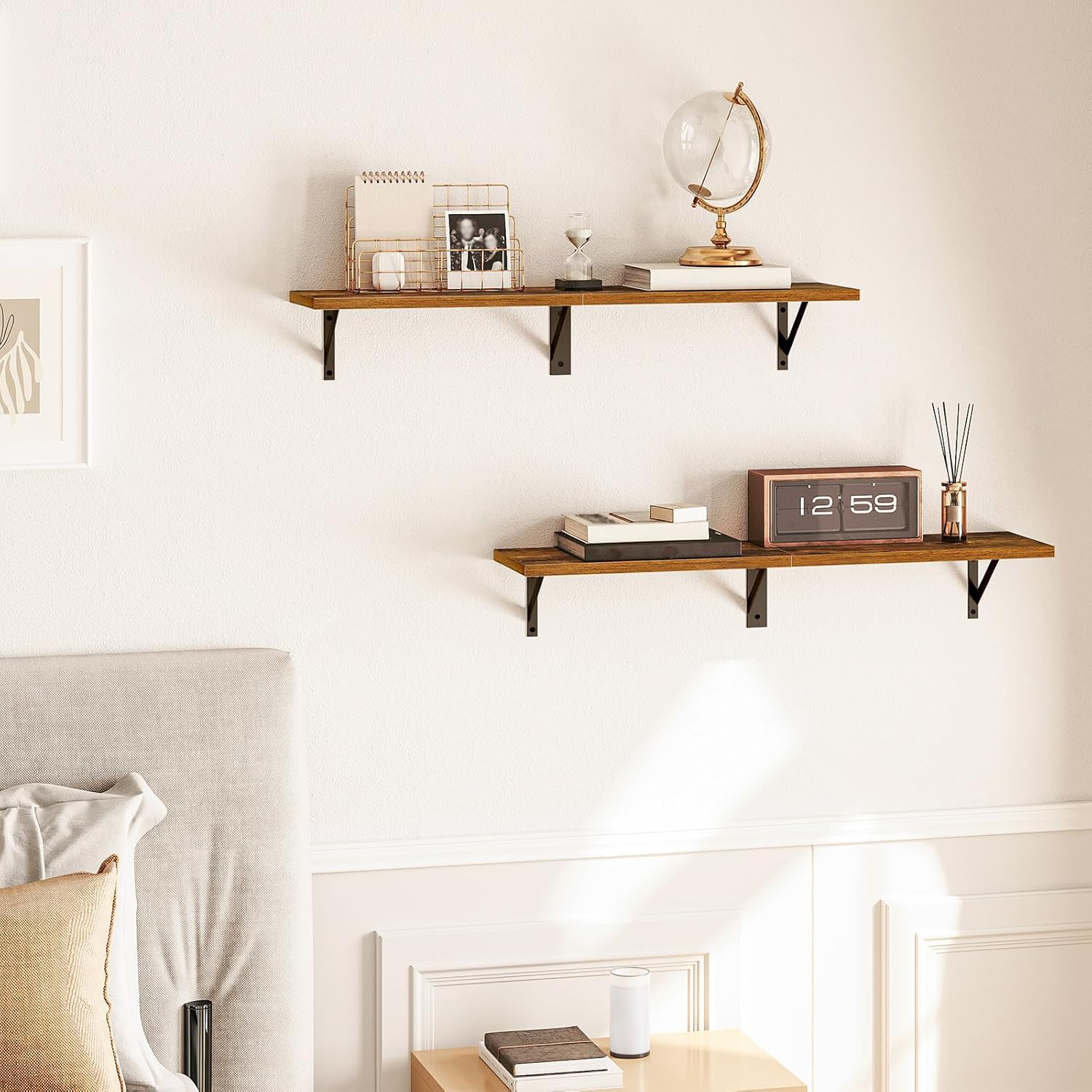 HOOBRO Floating Shelves Set of 2 30 Inch Wall Mount