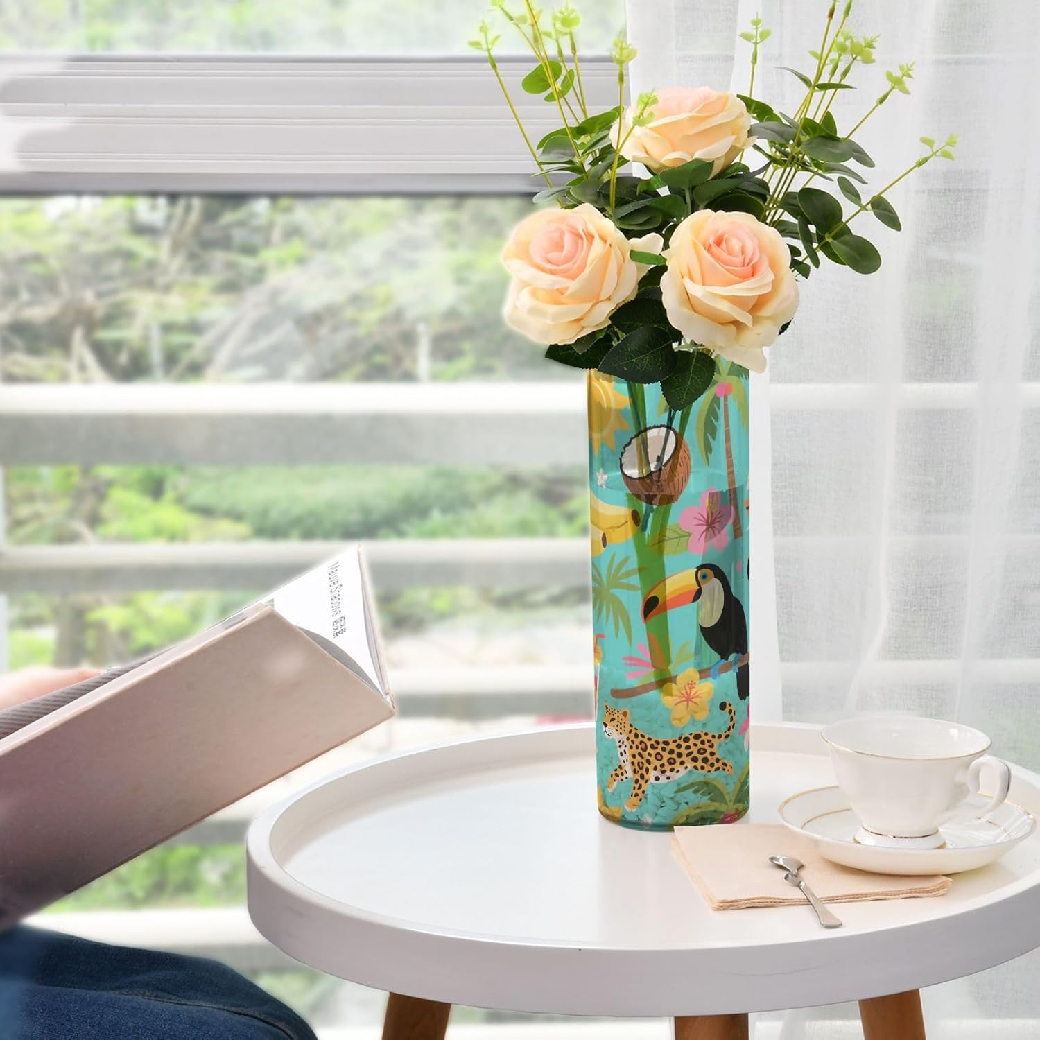 Summer Blue Animal Sea Plastic Hurricane Candle Holder 118 x 39 Inch