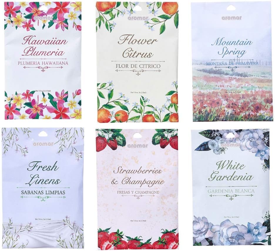 6 Scented Fragrance Sachet Pouch Air Freshener Wardrobe Home Drawer Perfume Bag 1