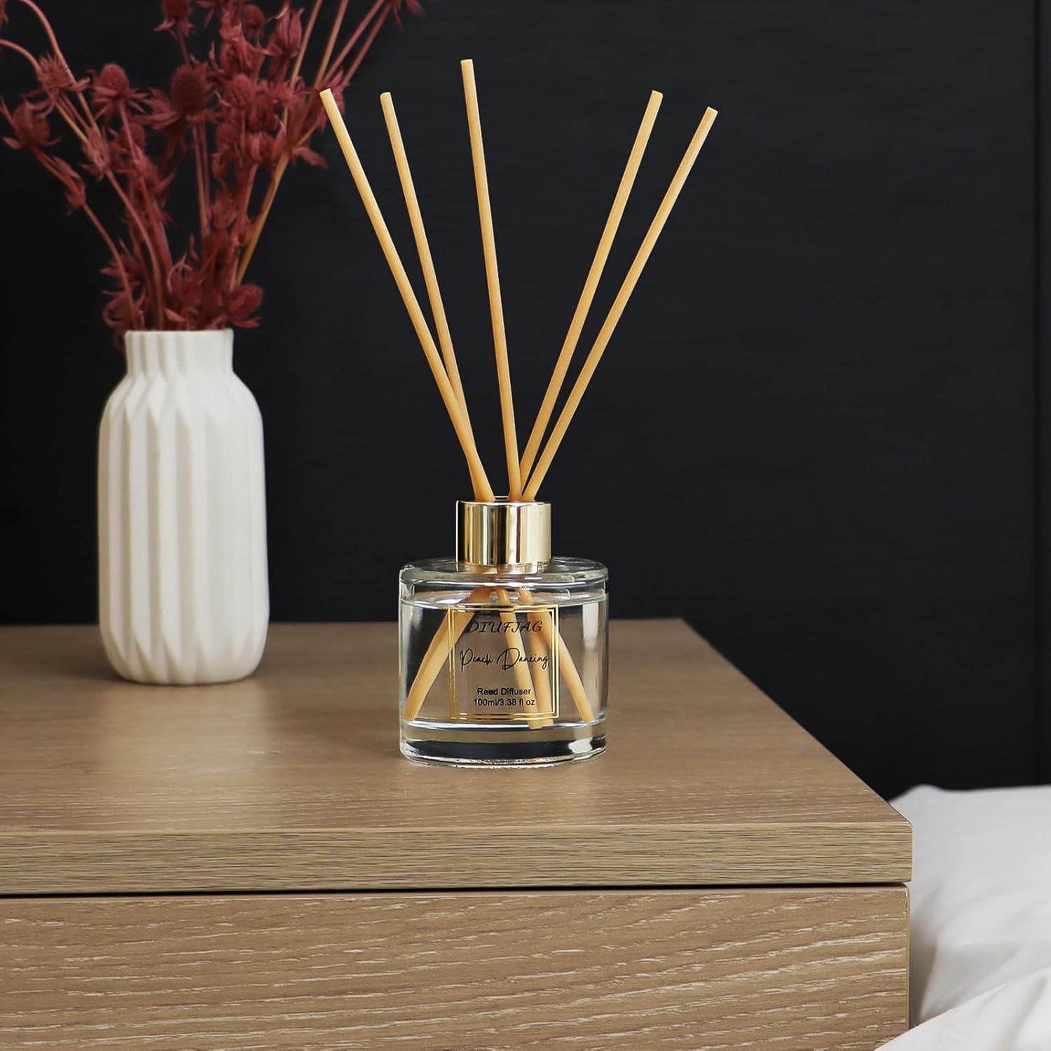 100ml Scent Diffuser with 6 Fiber Sticks Peach
