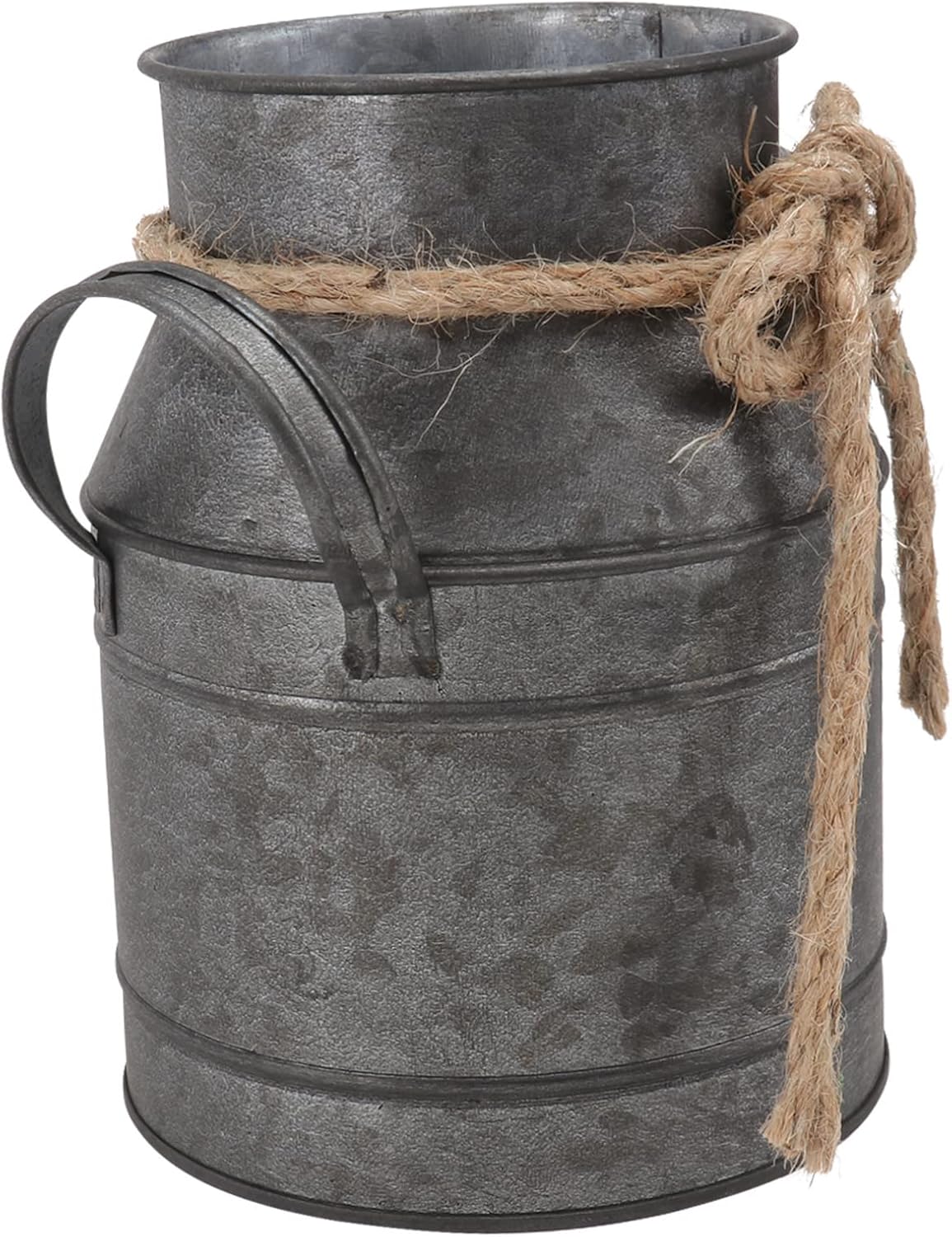 Vaguelly Vintage Iron Flower Bucket Rustic Decorative Vase