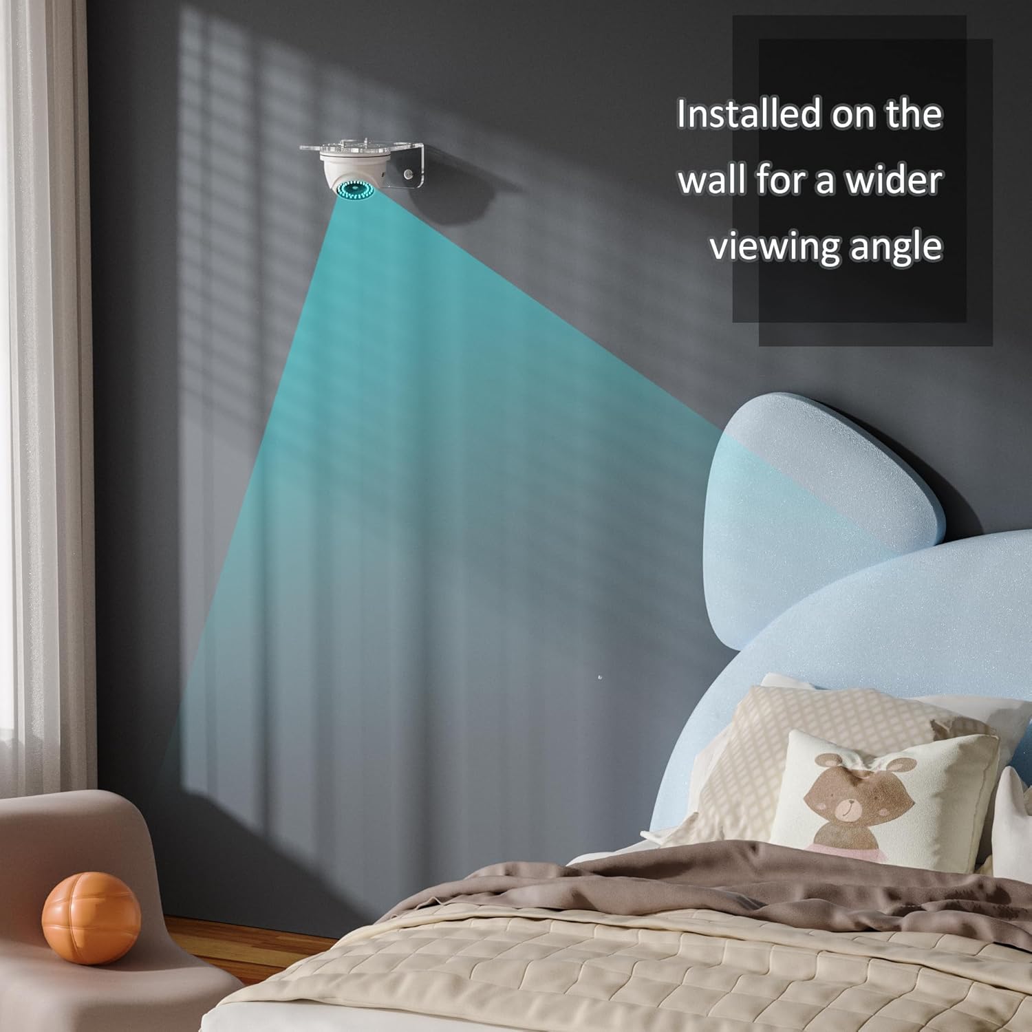 Clear Acrylic Wall Shelf 3 Pack for Security Cameras and More