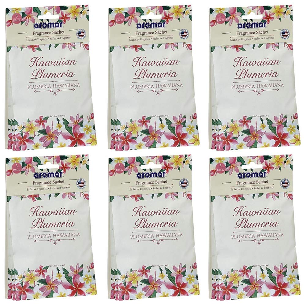 Plumeria Scented Sachet for Home Closet and Car Air Freshener