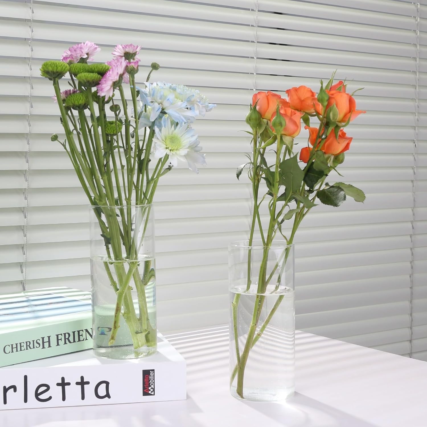 Tall 59 Inch Glass Cylinder Vase for Wedding and Home Decor