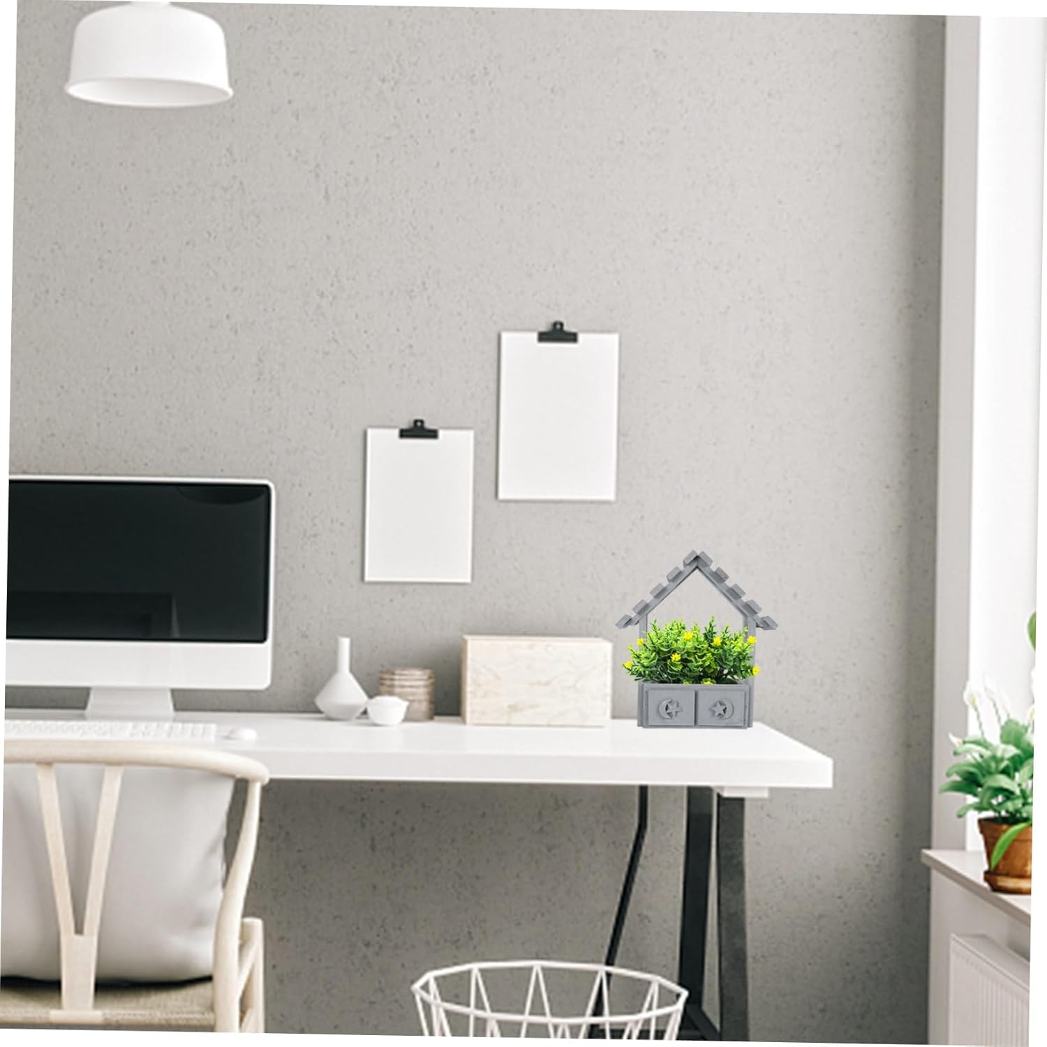 Chic Wooden Flower Pot for Dried Flowers Wall Hanging Decor