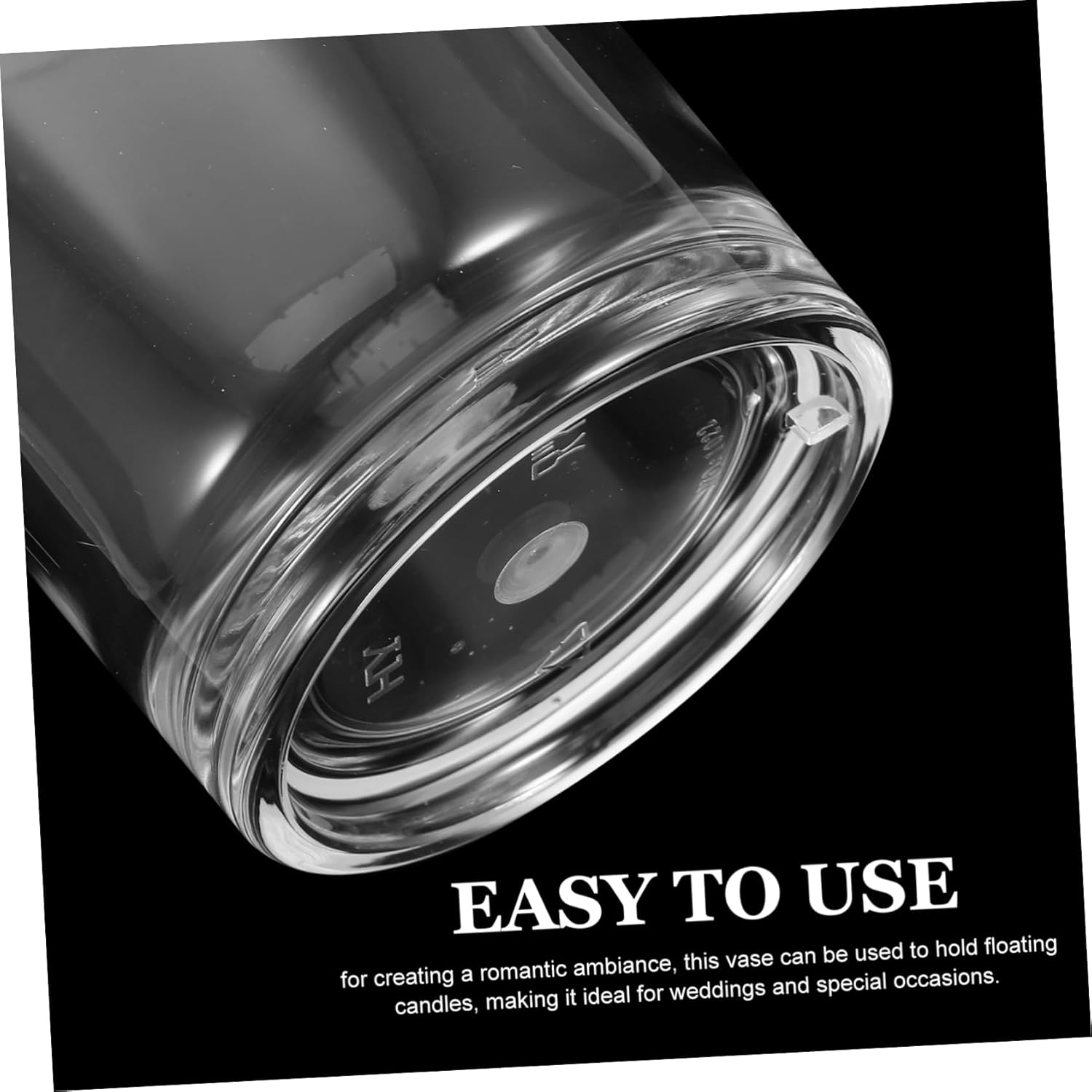 Mobestech Acrylic Floating Candle Holder Vase for Home Decor and Wedding Centerpieces