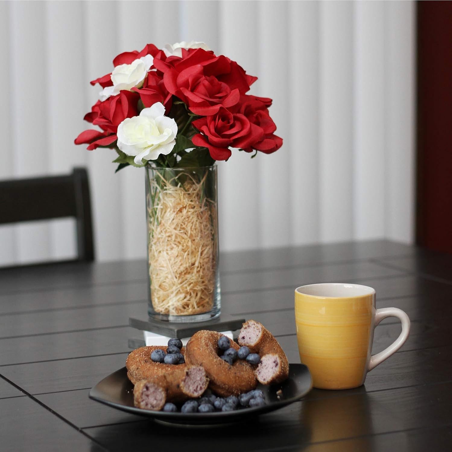 WGVI Glass Cylinder Vase 4x16 Tall for Centerpieces