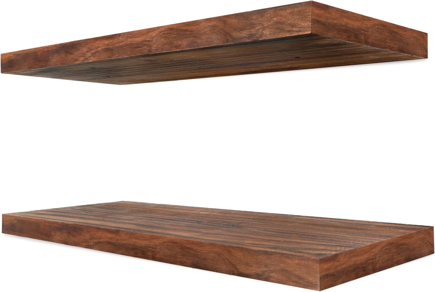 Sorbus Solid Wood Floating Shelves Set of 2