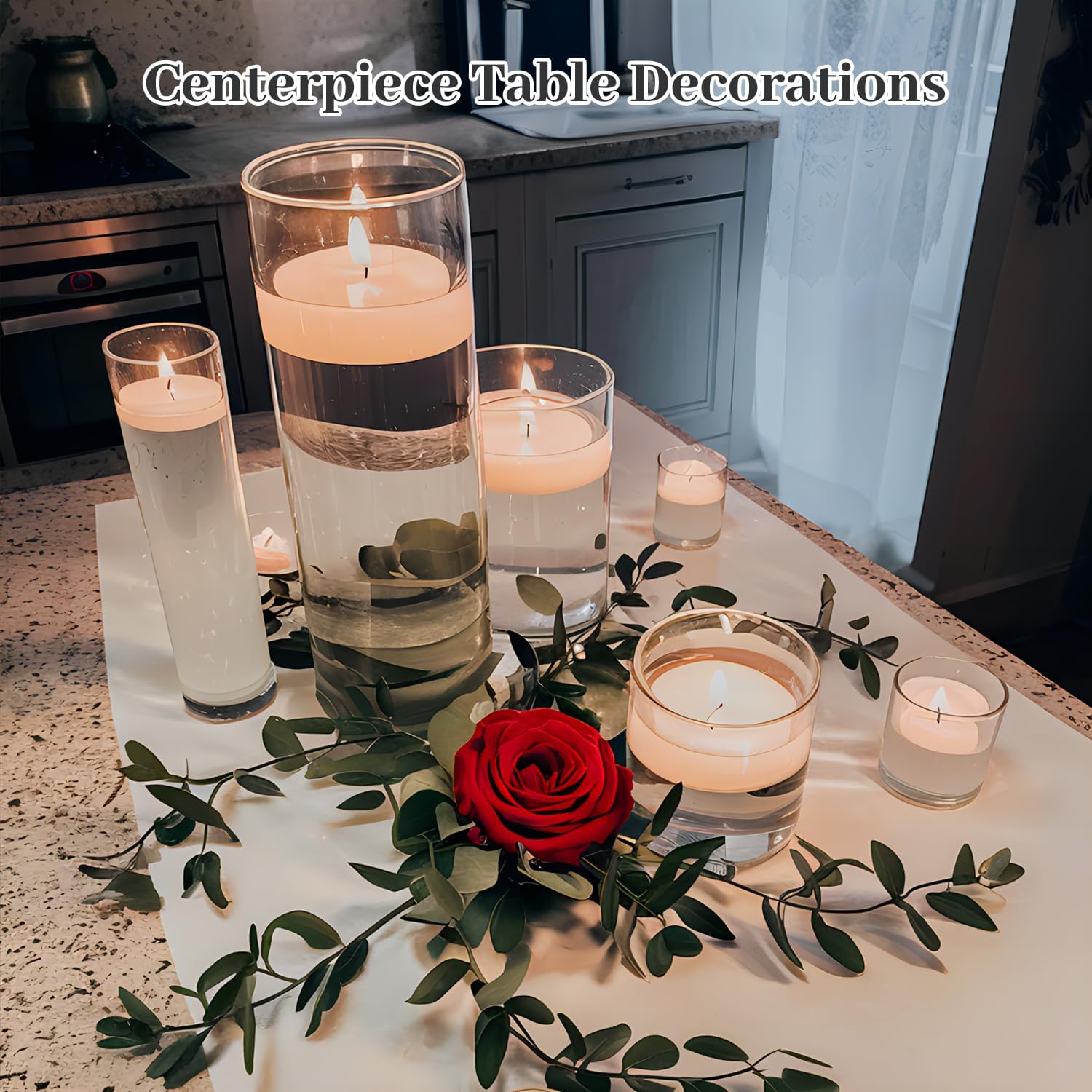 12PCS Clear Cylinder Vases for Centerpieces Wedding Decor