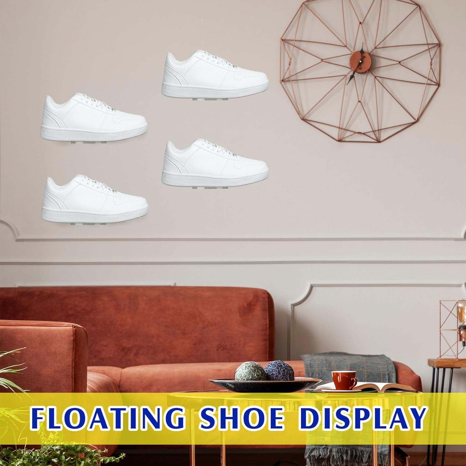 Treela 20 Pack Floating Shoe Shelves for Wall Display