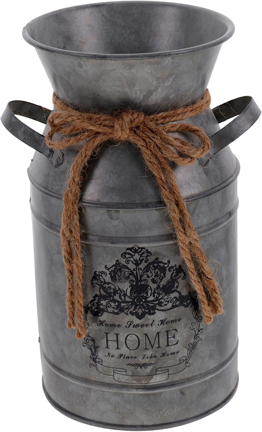 Rustic Iron Flower Bucket for Home Decor