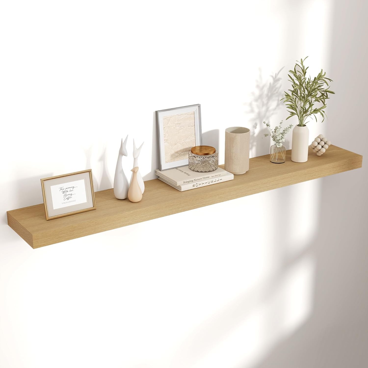 Invisible Bracket Floating Shelves 48W x 9D x 15H 1 Pack