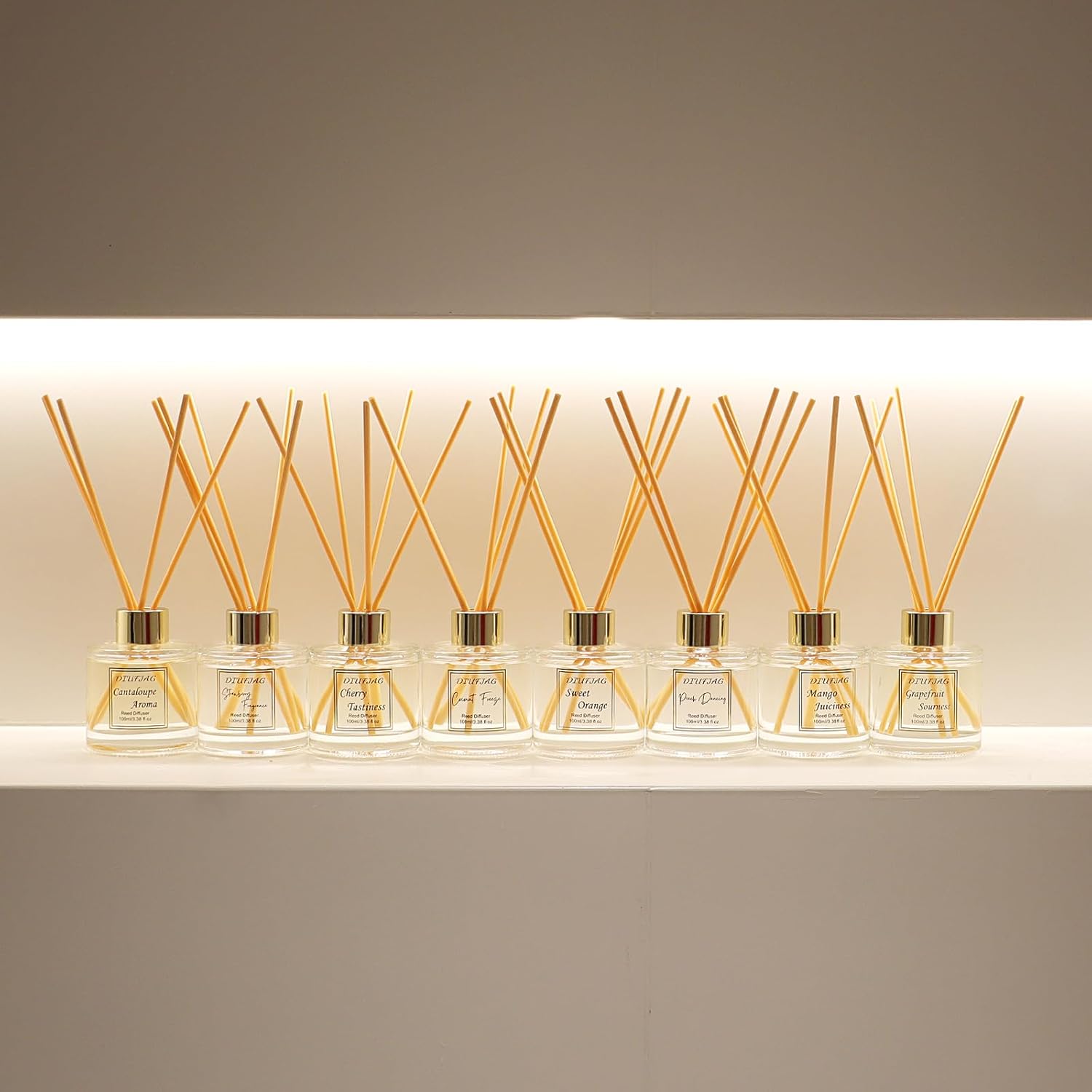 100ml Scent Diffuser with 6 Fiber Sticks Peach