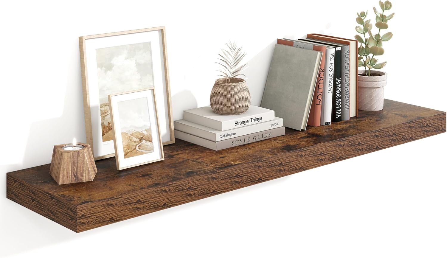 48 Inch Floating Shelves for Wall Storage and Display