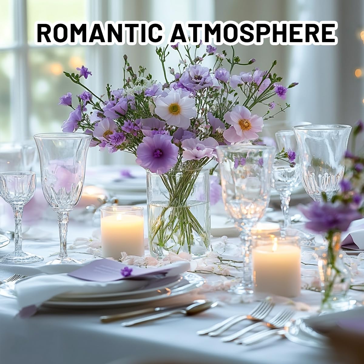 6 Pcs Glass Cylinder Vases for Centerpieces