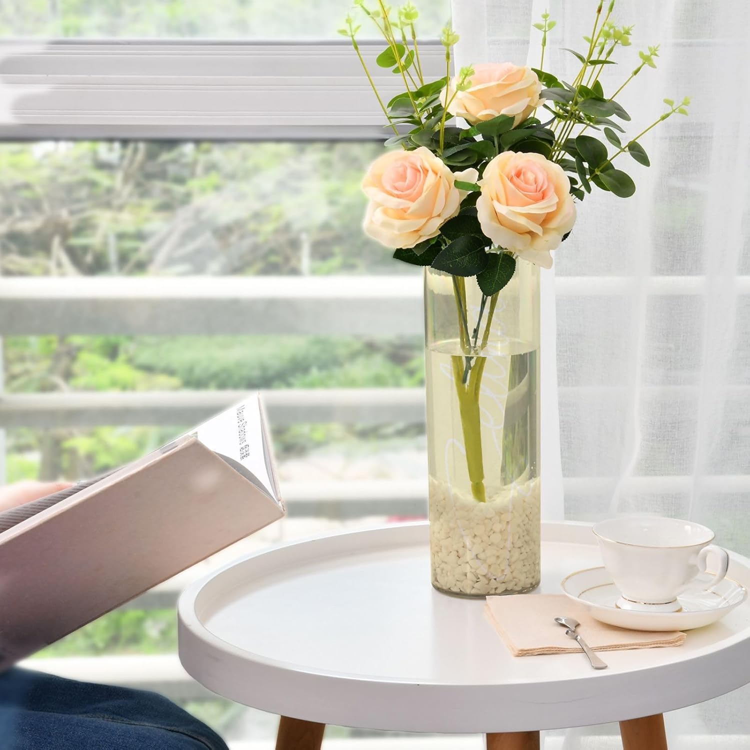 Custom Light Yellow Vase for Centerpieces and Home Decor