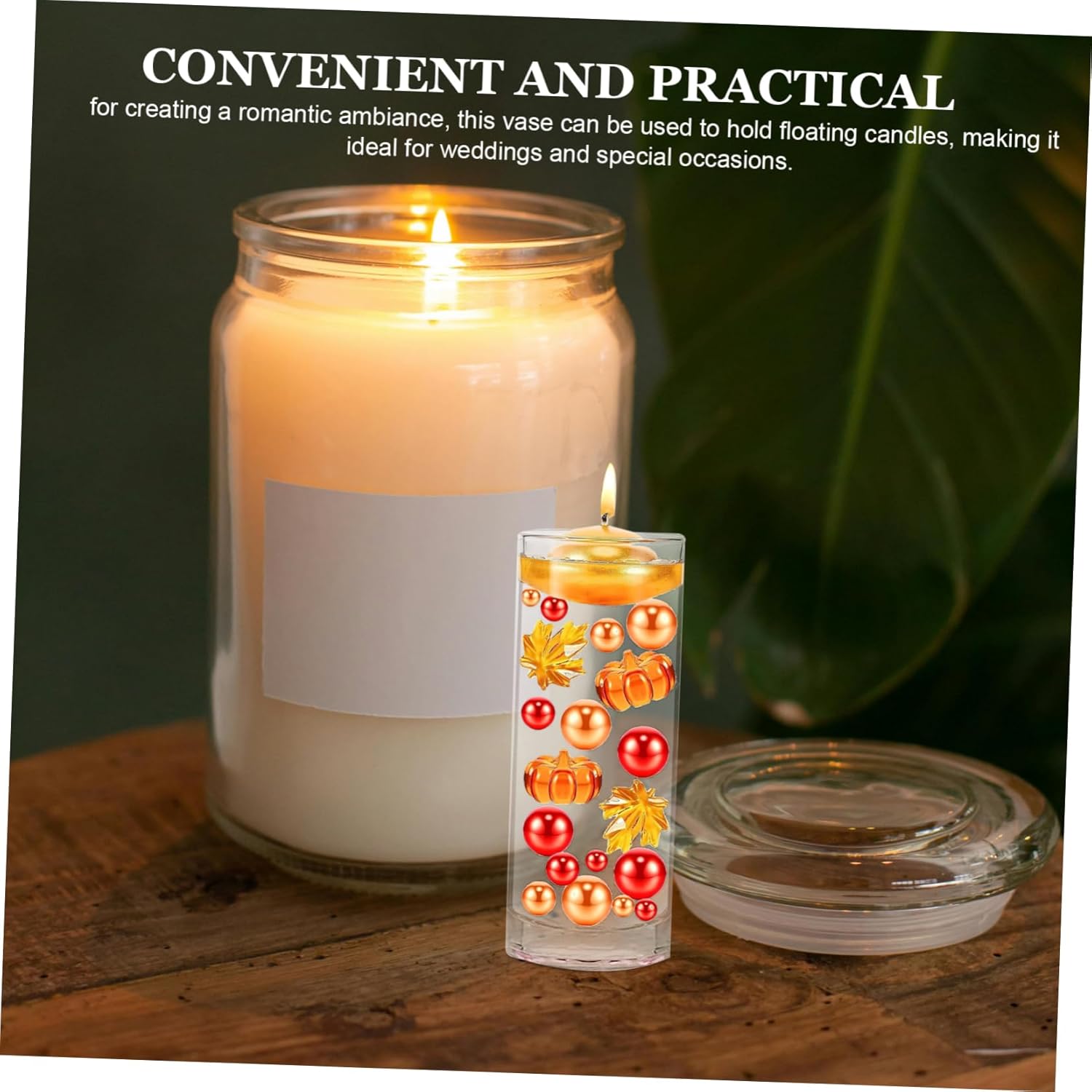 Clear Acrylic Floating Candle Holder for Home and Events