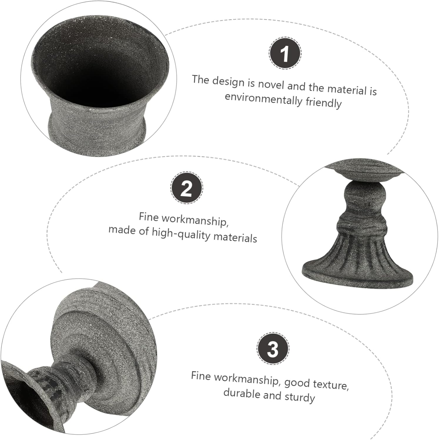 Garneck Vintage Metal Flower Vase for Home Decor and Wedding Centerpiece