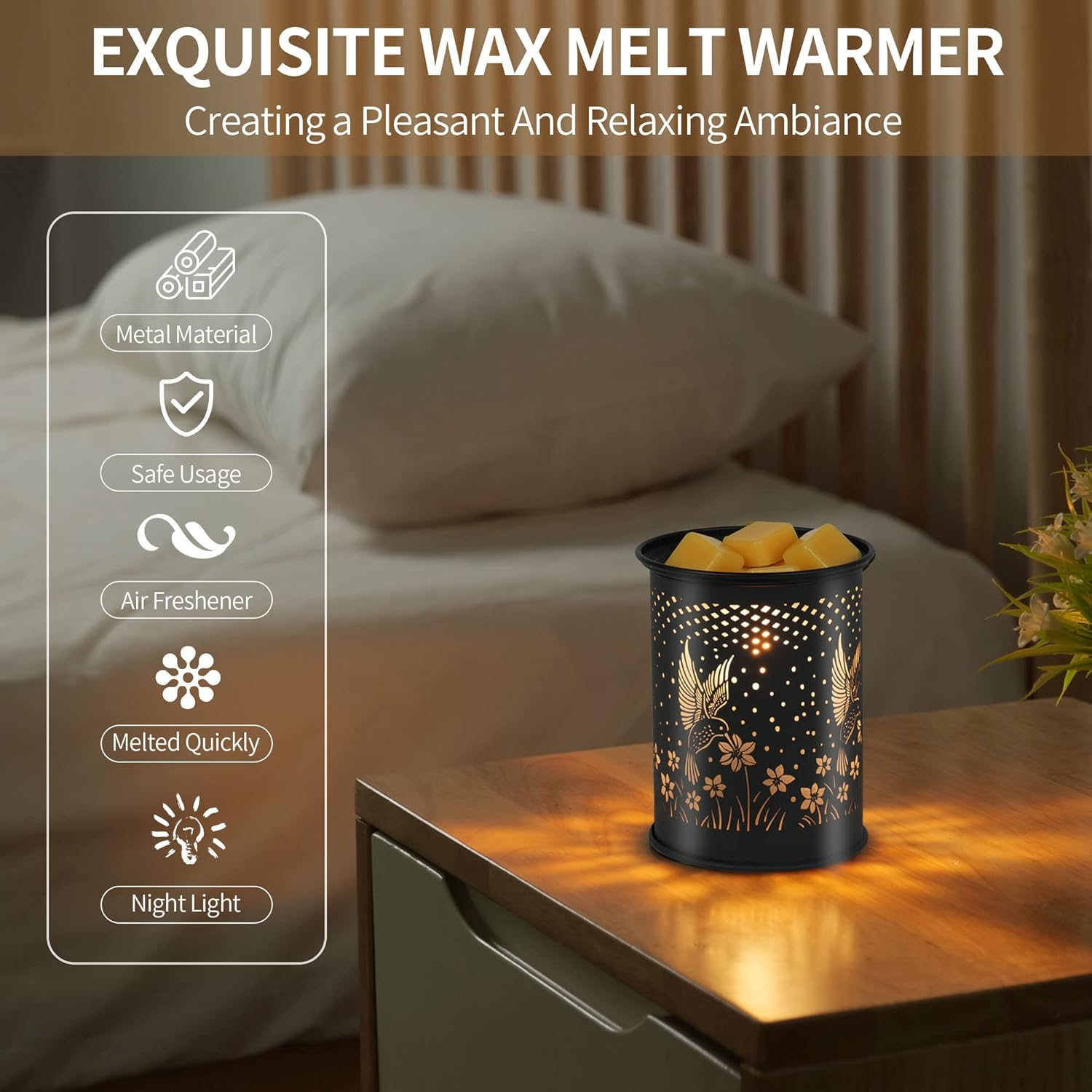 Mocosa Wax Melt Warmer Hummingbird Design