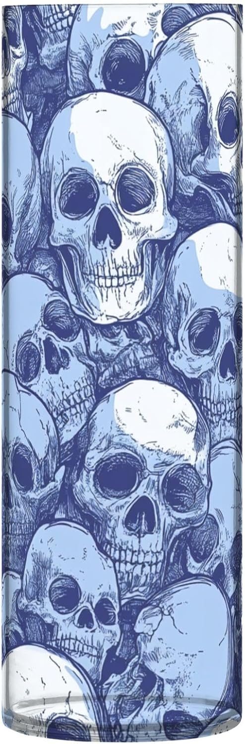 Funny Skull Hurricane Floating Candle Holder 118x39 Inch Clear Vase