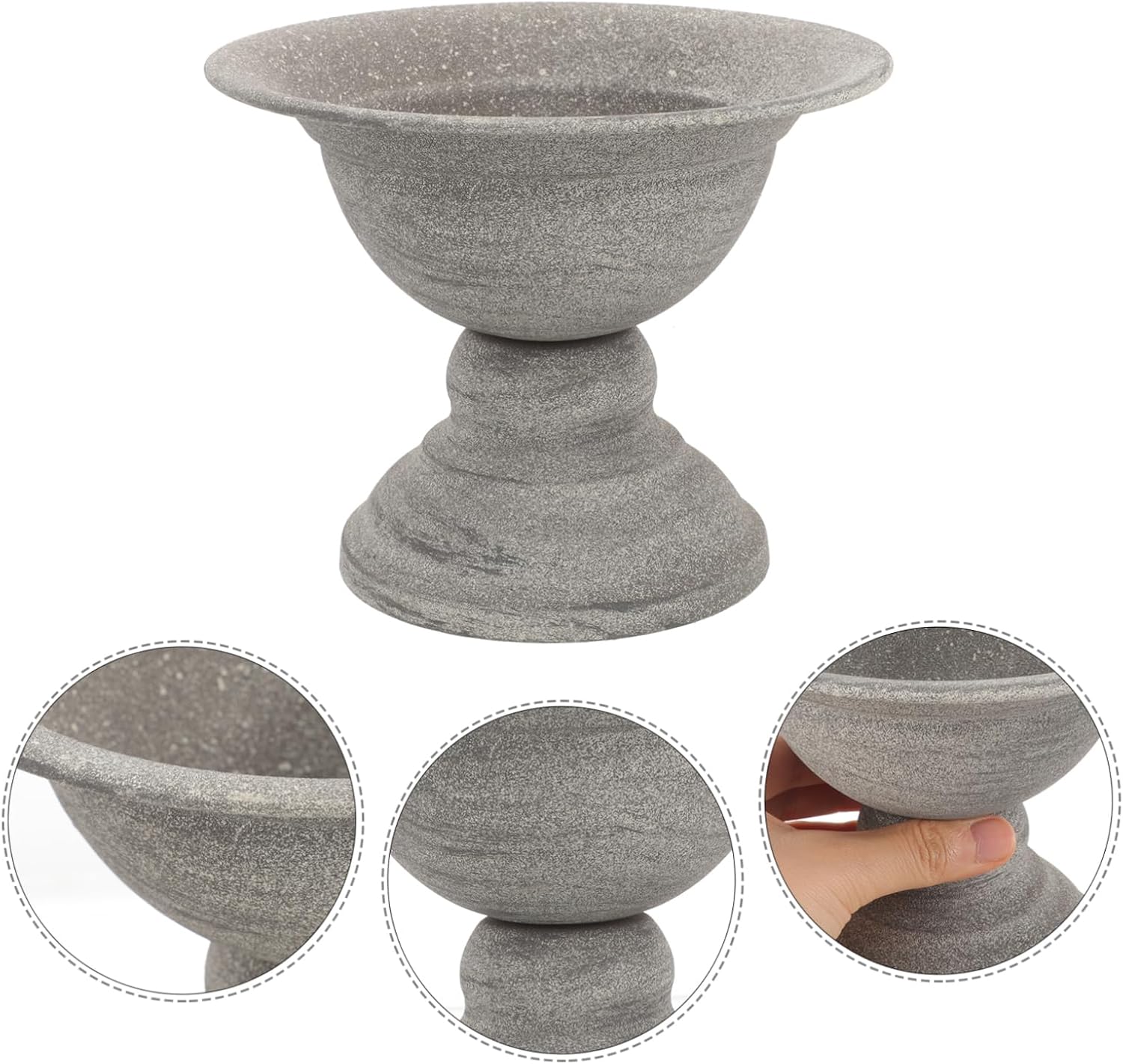 POPETPOP Vintage Metal Flower Vase for Dried and Fresh Flowers