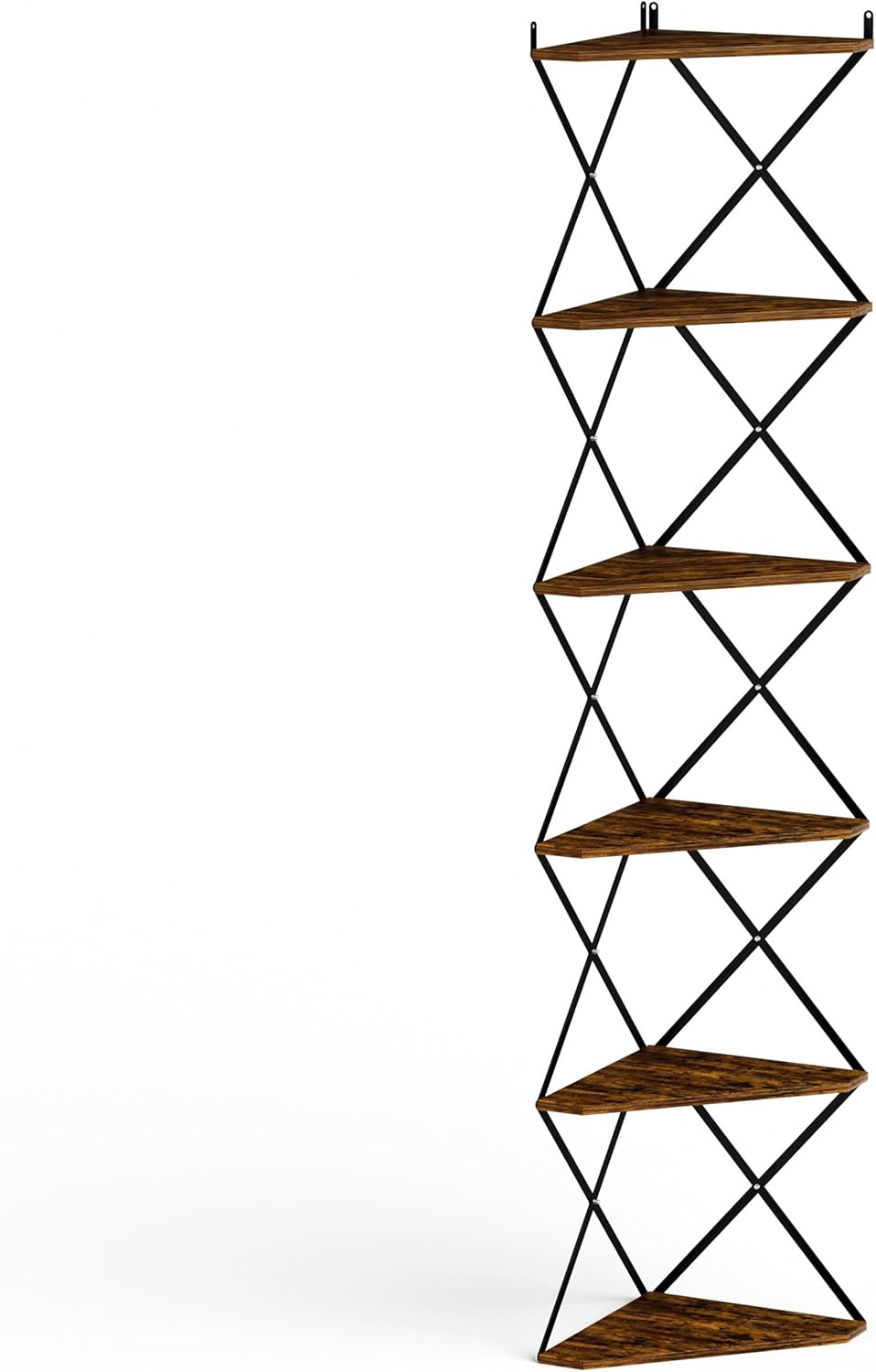 IRCPEN 6 Tier Wall Mounted Corner Shelf Stand