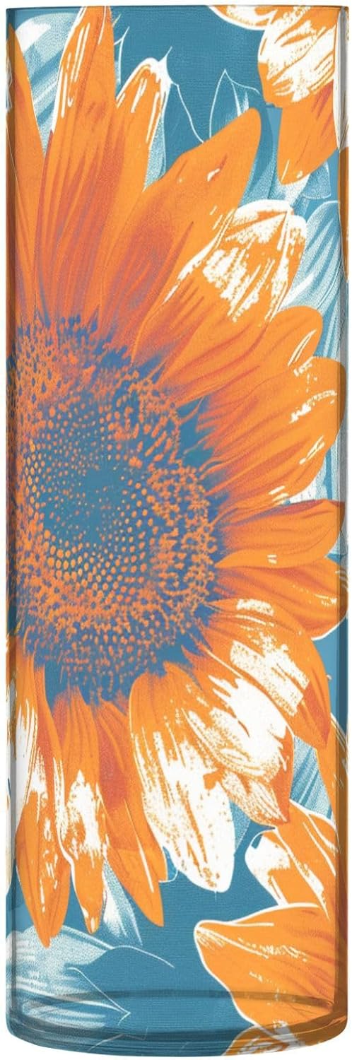 Vintage Sunflowers Plastic Hurricane Candle Holder 118 x 39 Inch Decor