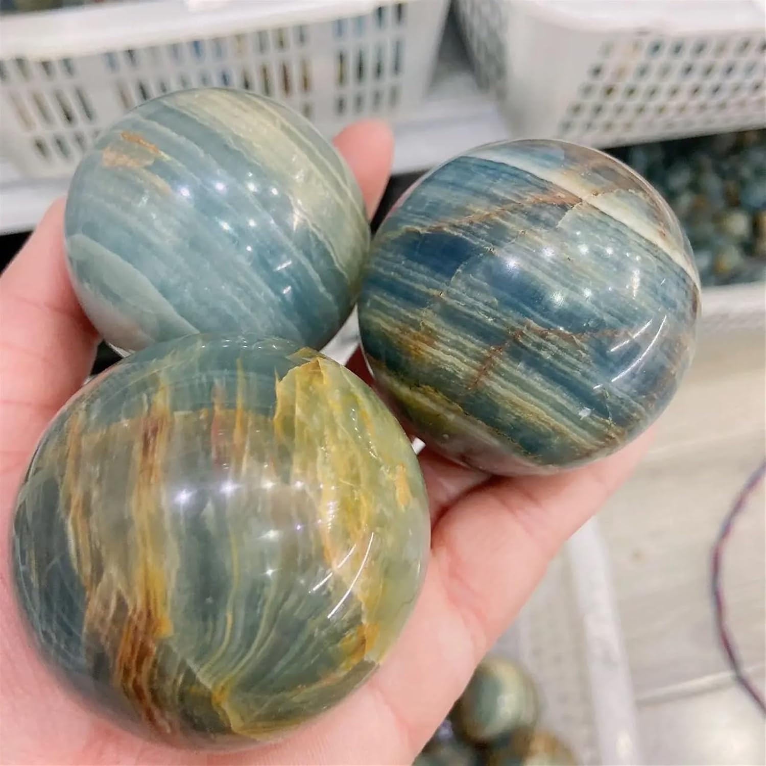 AtkitS Natural Stone Crystal Ball Chakra Energy Decor