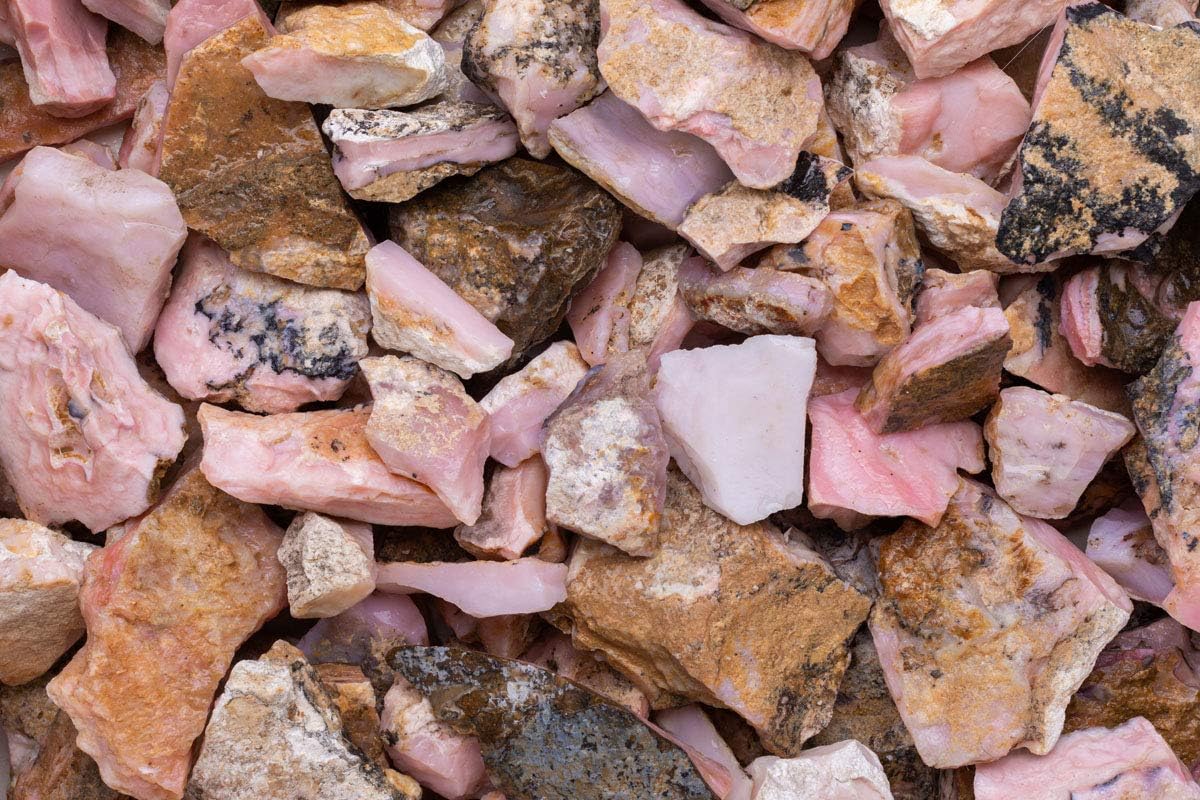 Fantasia Natural Pink Opal Rough Stones 12 lb from Peru 1