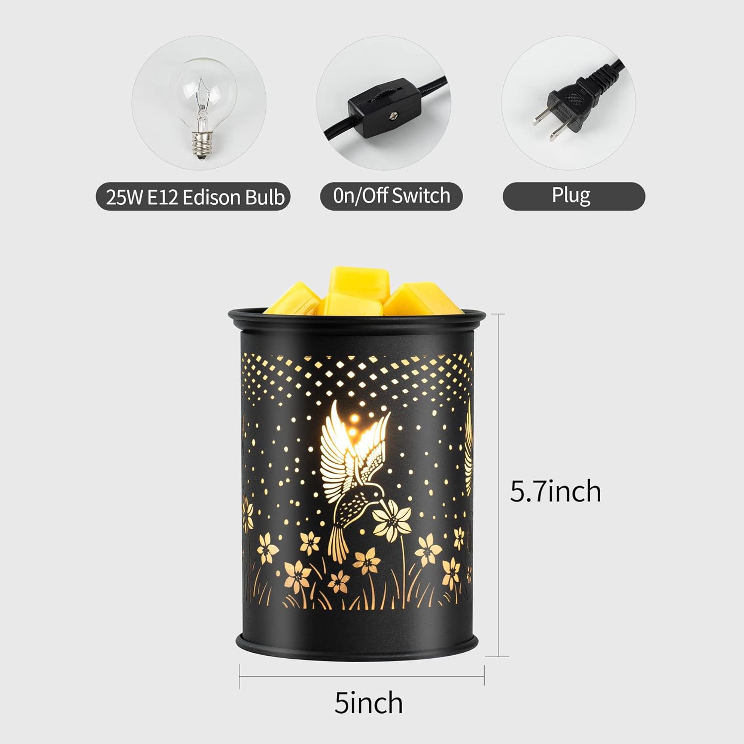 Mocosa Wax Melt Warmer Hummingbird Design