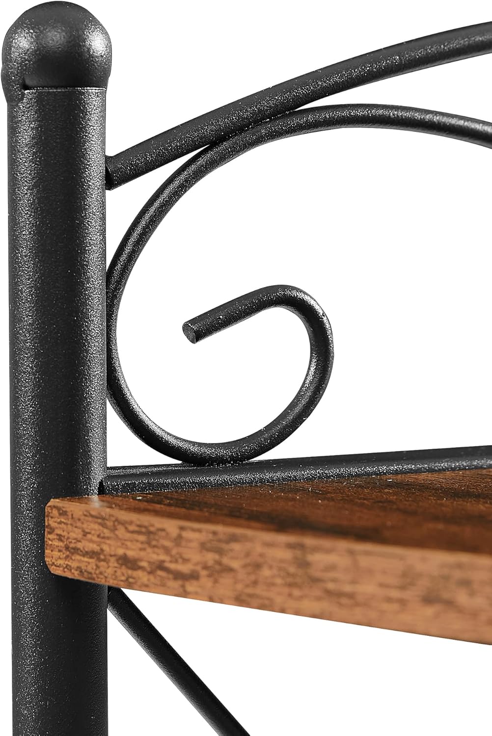 VECELO Corner Table with Storage Shelves for Compact Space