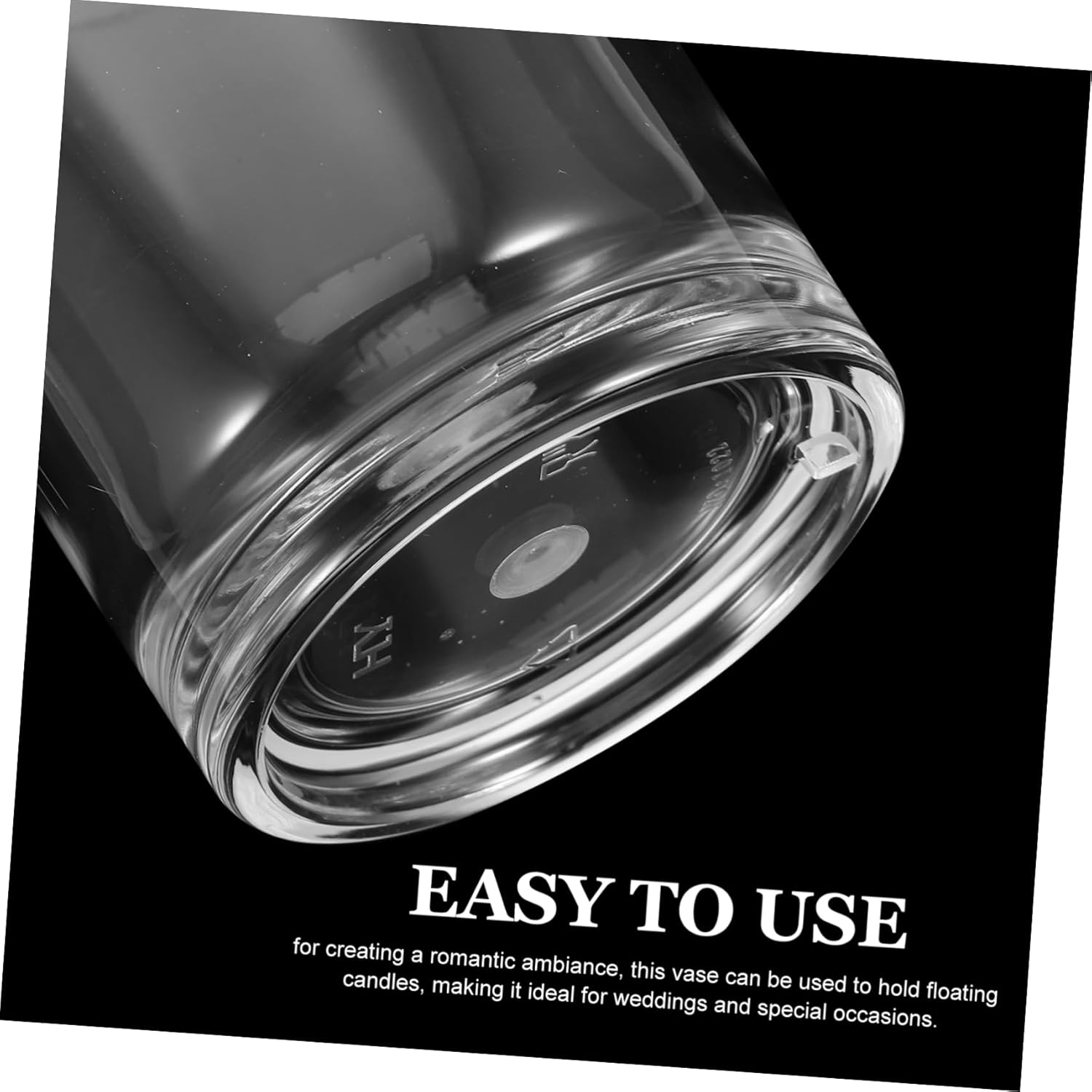 Acrylic Floating Candle Holder Vase for Weddings and Home Decor