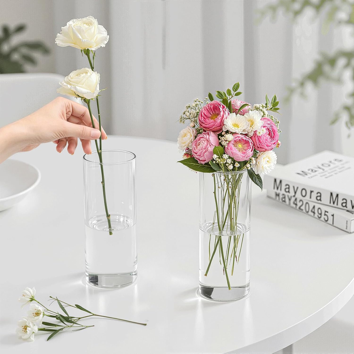 Mavora Max Glass Cylinder Vase Set 15