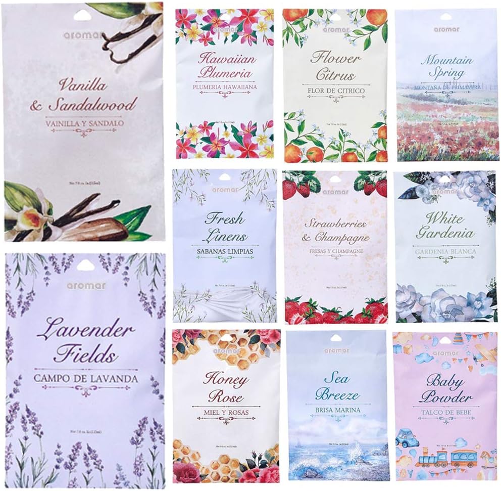 6 Scented Fragrance Sachet Pouch Air Freshener Wardrobe Home Drawer Perfume Bag 1
