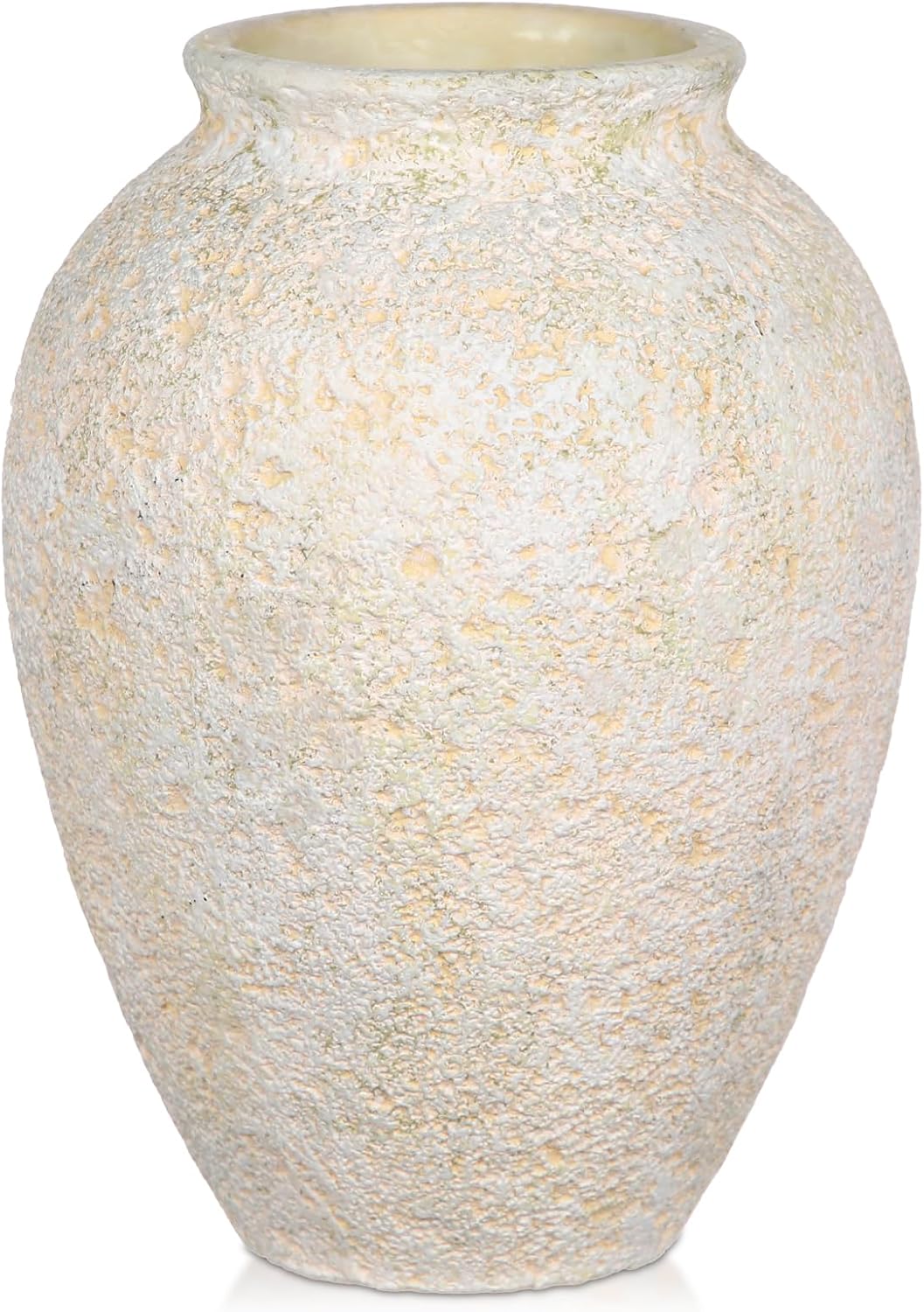 Rustic Ceramic Vase for Home Decor - 67 Inch Beige