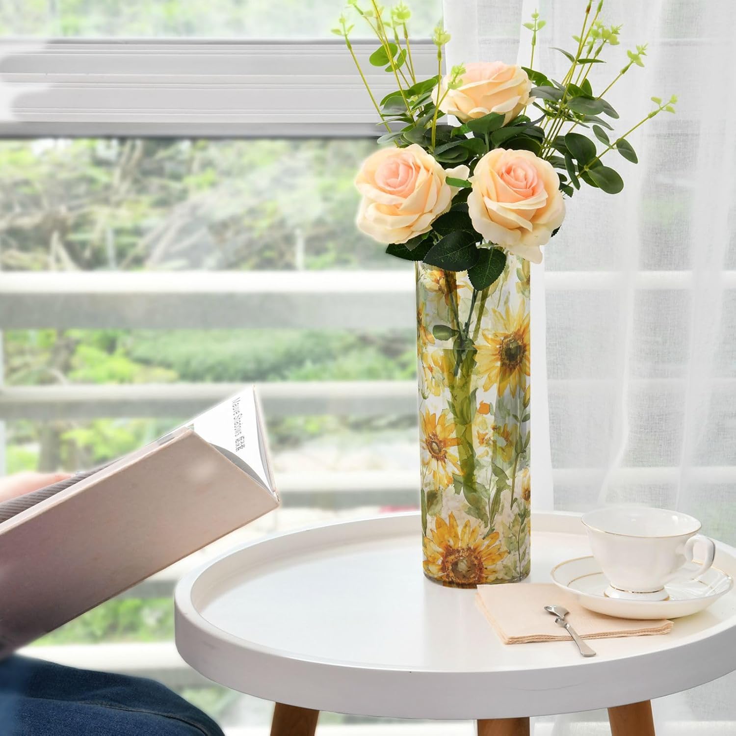 Modern Plastic Flower Vase 118 x 39 Inch Decorative