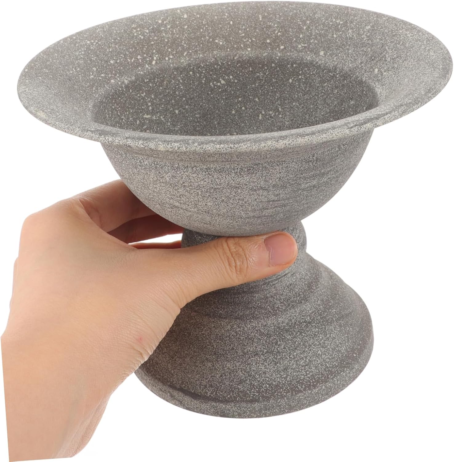 POPETPOP Vintage Metal Flower Vase for Dried and Fresh Flowers