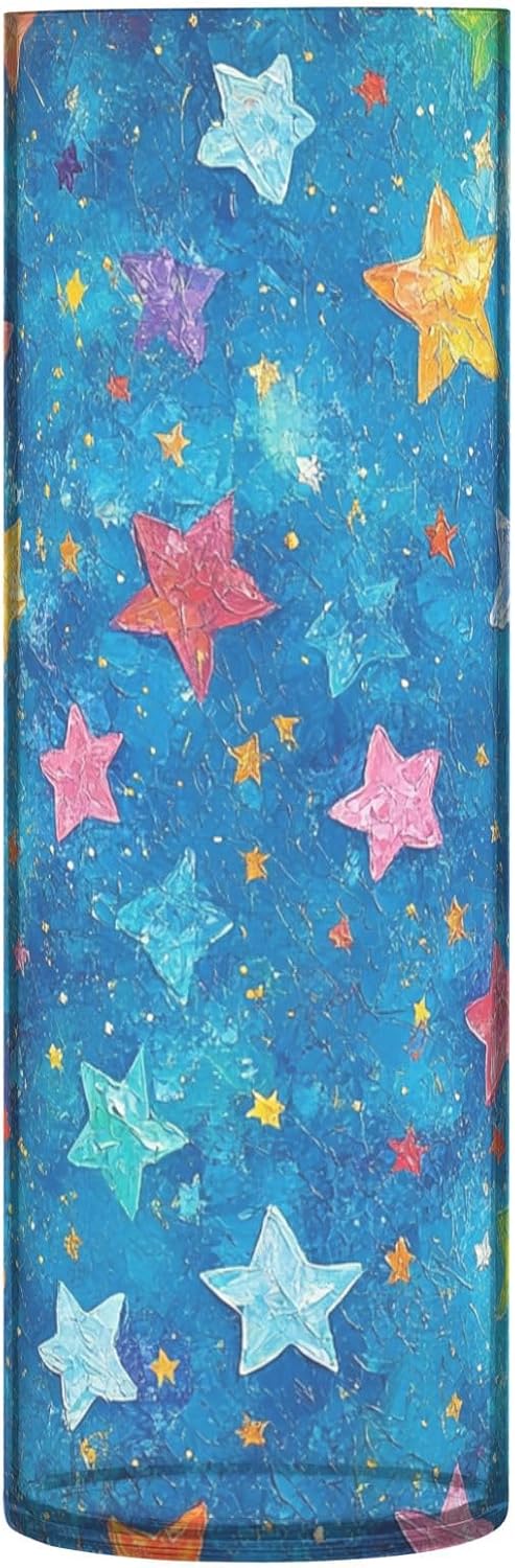Blue Star Plastic Hurricane Candle Holder 118x39 Inch Aesthetic