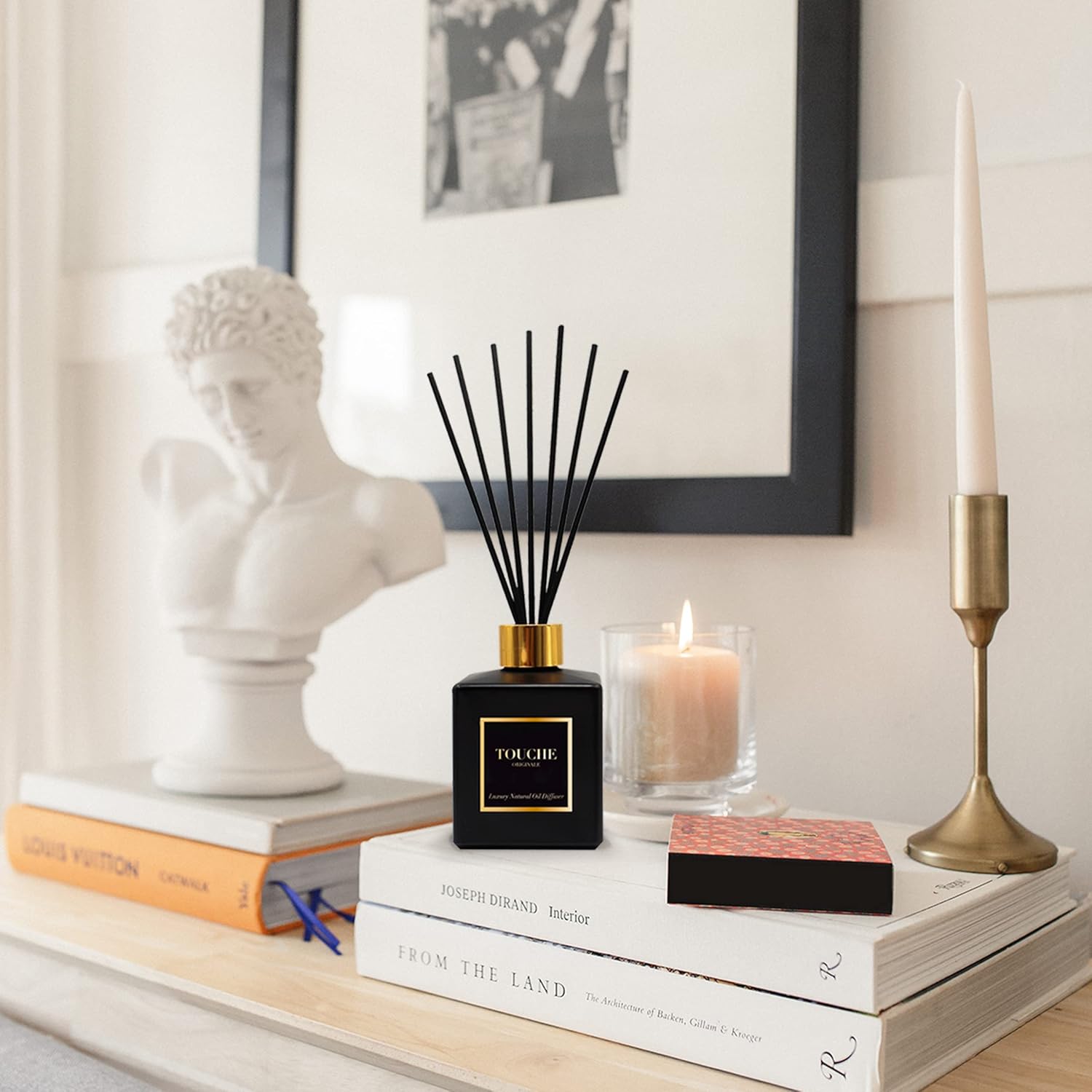 Touche Luxury Natural Reed Diffuser Vanilla Caramel 475 OZ