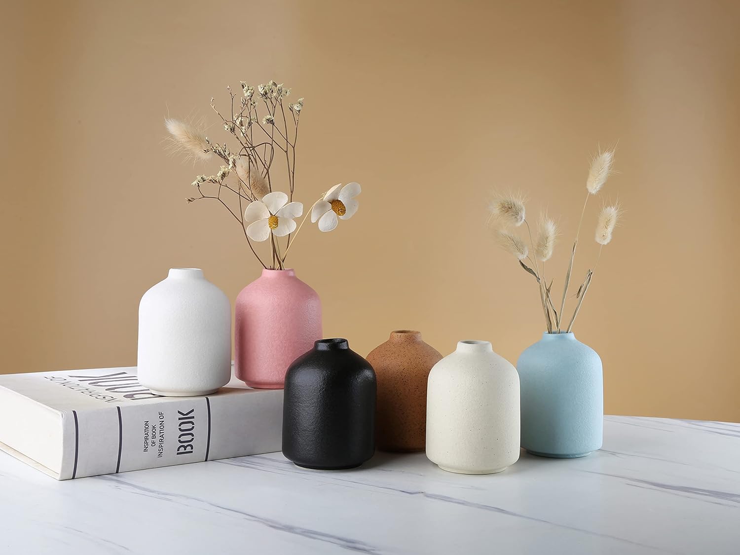 Modern Minimalist Ceramic Vase - Black