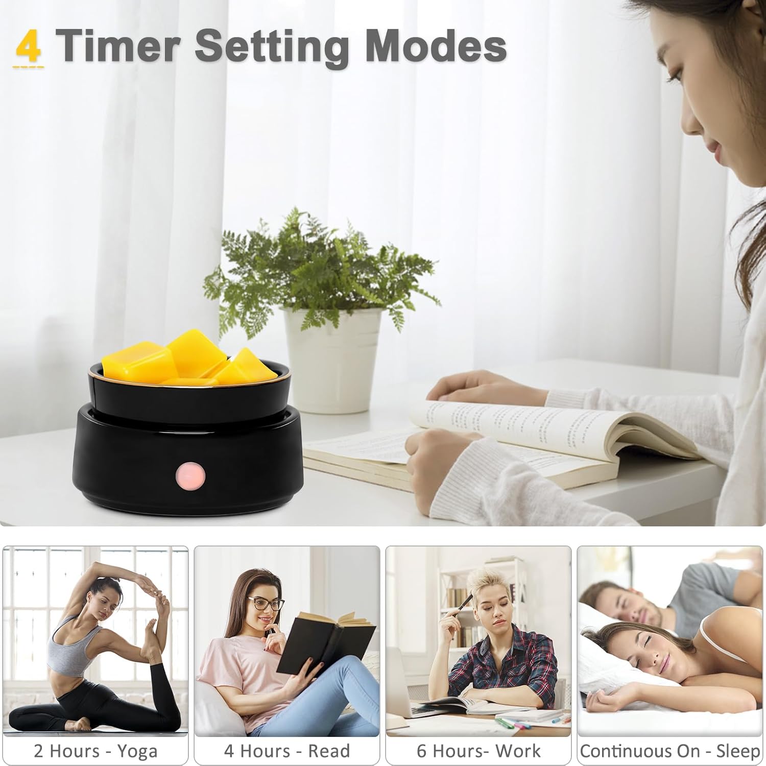 Bobolyn Candle Wax Melt Warmer with Timer