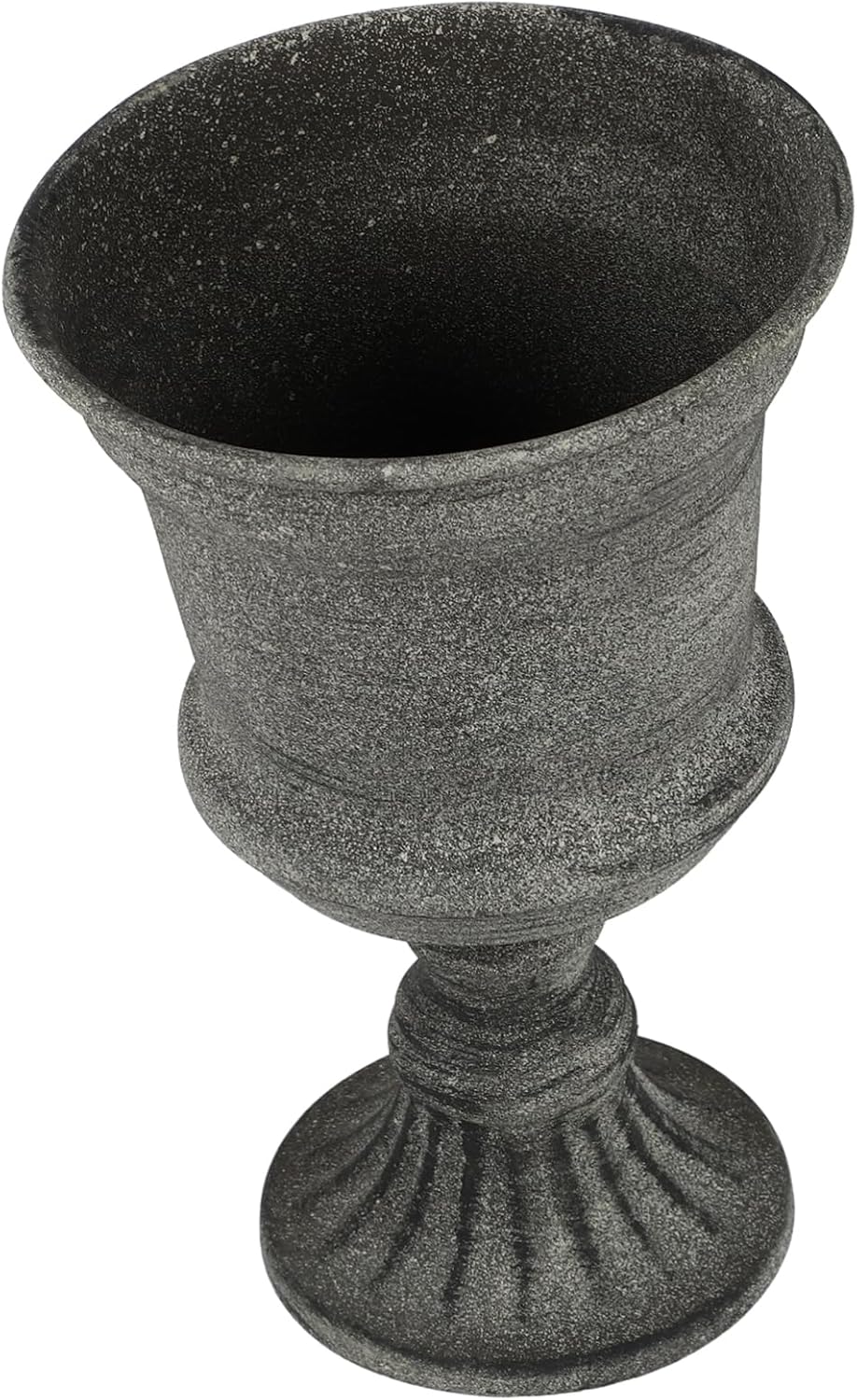 Garneck Vintage Metal Flower Vase Rustic Gray Vase for Home Decor